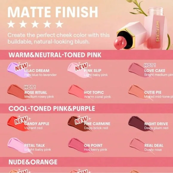 SHEGLAM Color Bloom Liquid Blush NEW 🏷️ - Picture 3 of 7